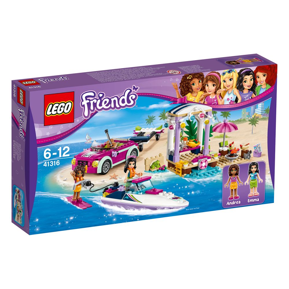 LEGO® Friends - Barca transportoare cu motor a Andreei (41316)