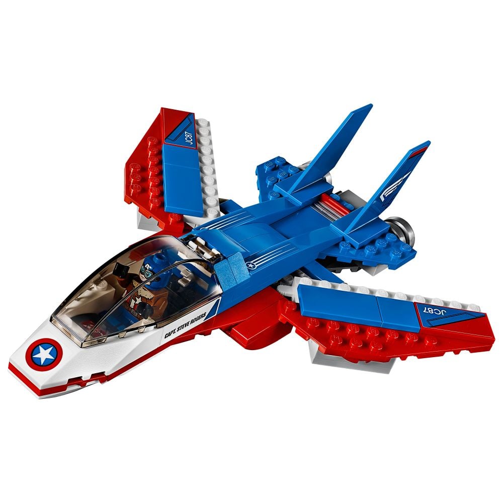 LEGO® Marvel Super Heroes - Capitanul America si urmarirea avionului cu reactie (76076)