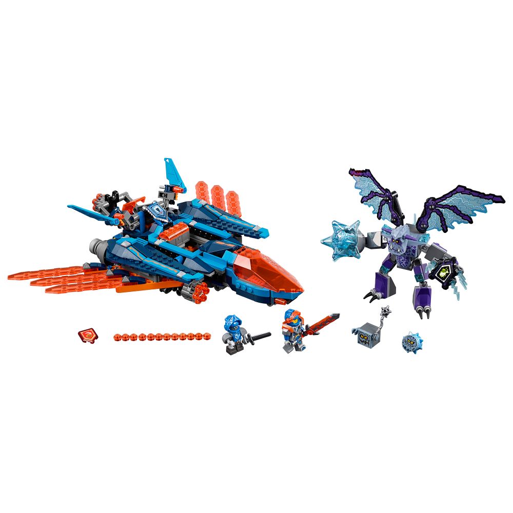 LEGO® Nexo Knights - Avionul Falcon Blaster al lui Clay (70351)