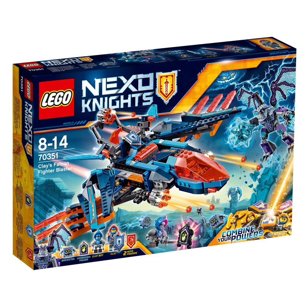 LEGO® Nexo Knights - Avionul Falcon Blaster al lui Clay (70351)