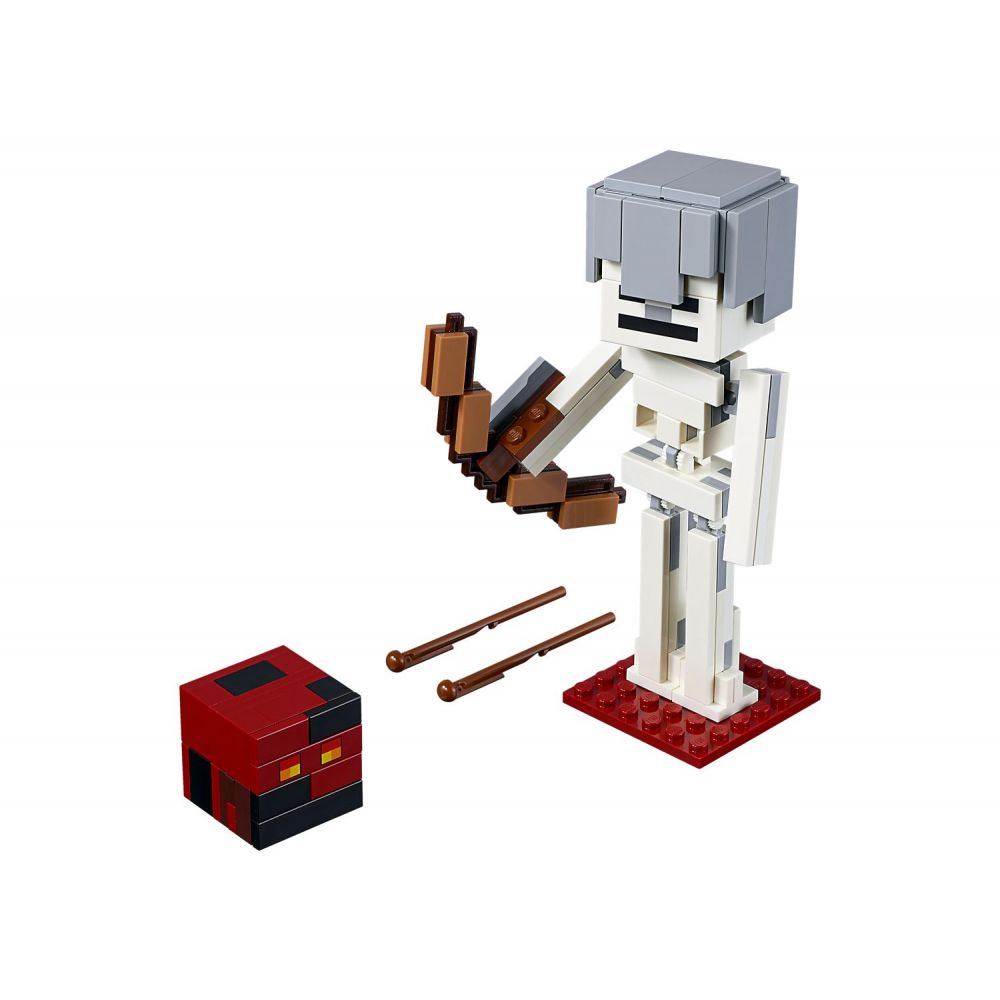 LEGO® Minecraft™ - Schelet Minecraft BigFig cu cub de magma (21150)