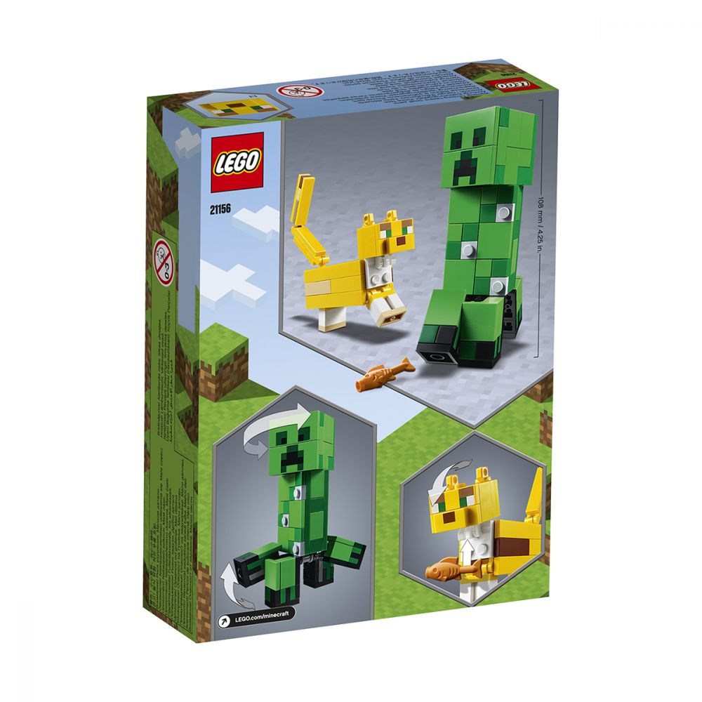 LEGO® Minecraft™ - Creeper BigFig si Ocelot (21156)