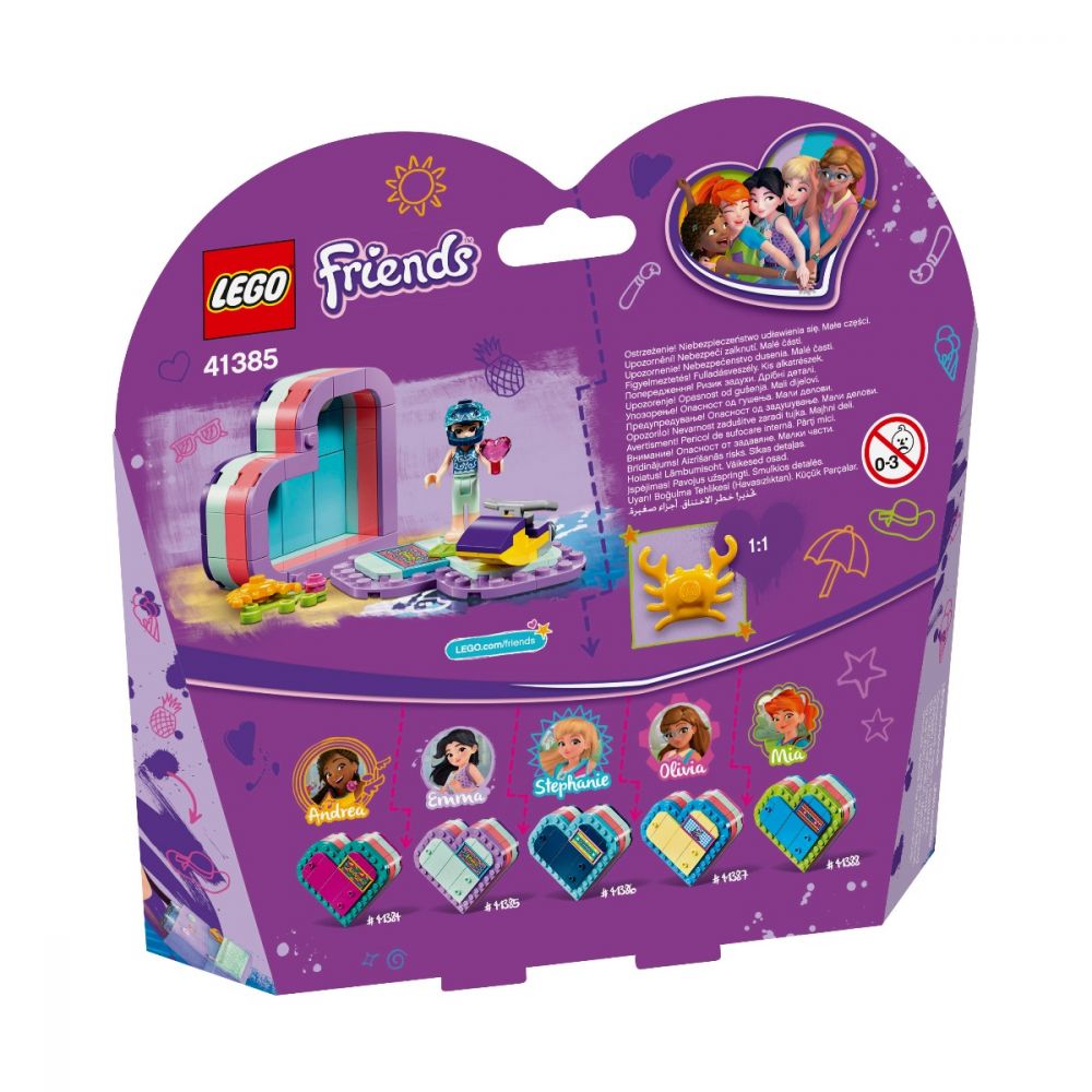 LEGO® Friends - Cutia de vara in forma de inima a Emmei (41385)
