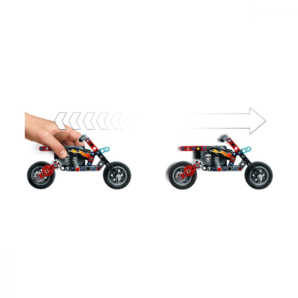 LEGO® Technic - Camion si motocicleta pentru cascadorii (42106)