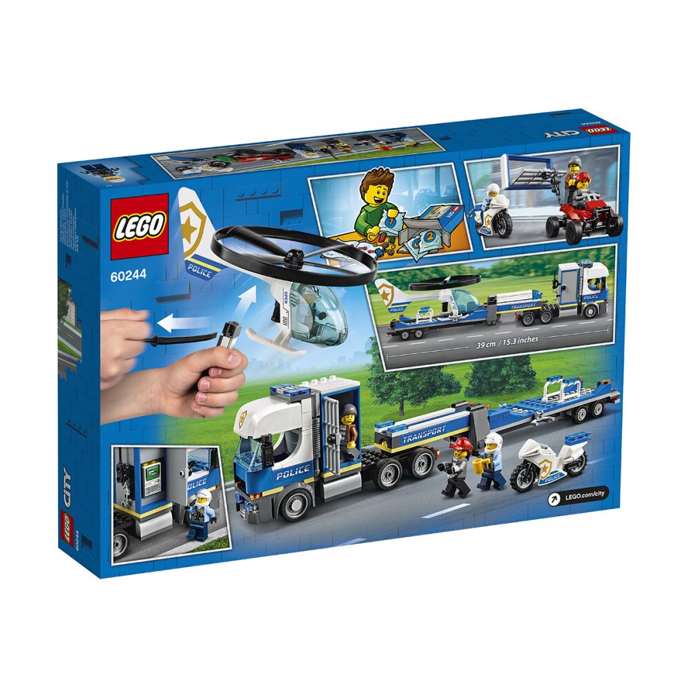 LEGO® City Police - Transportul elicopterului de politie (60244)