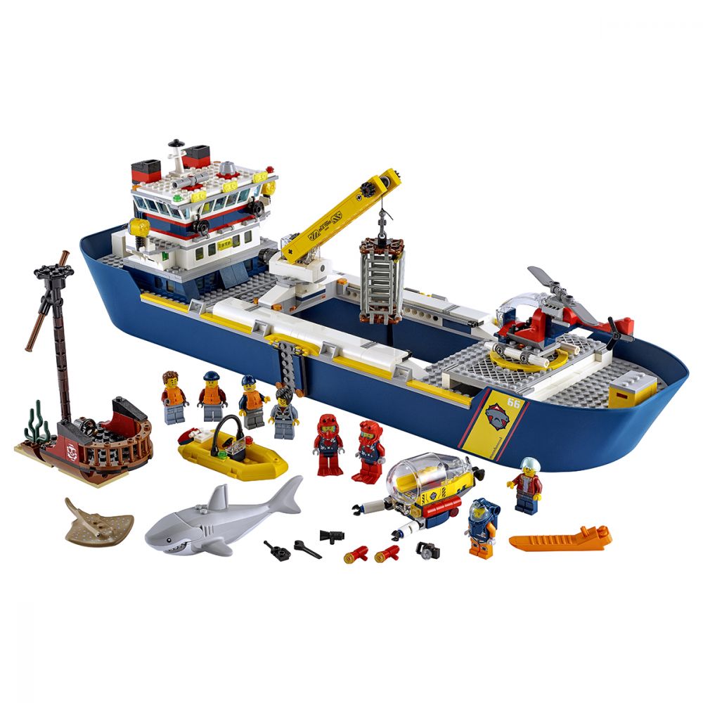 Wade tooth evaluate LEGO® City - Nava de explorare a oceanului (60266) | Noriel