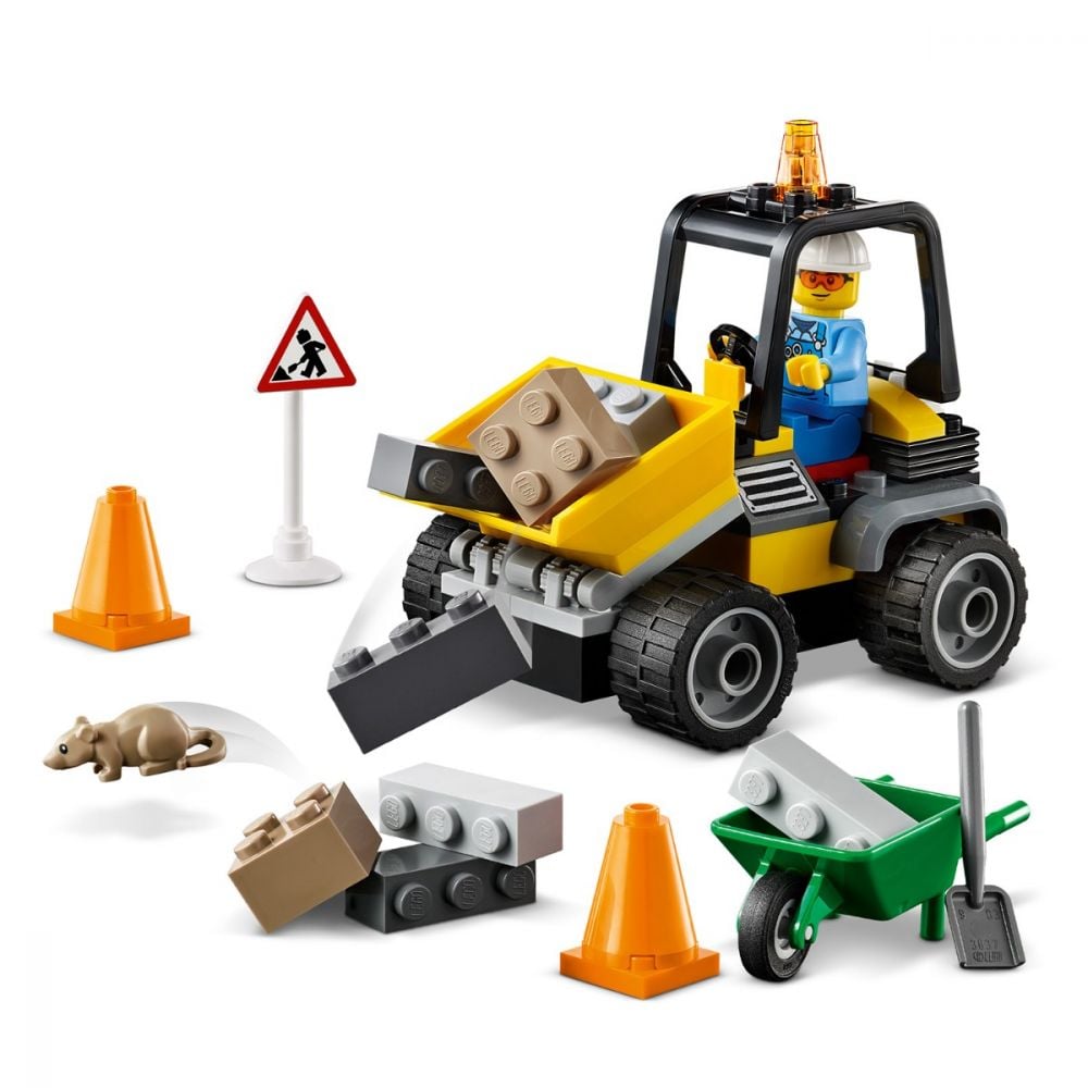 LEGO® City - Camion pentru lucrari rutiere (60284)