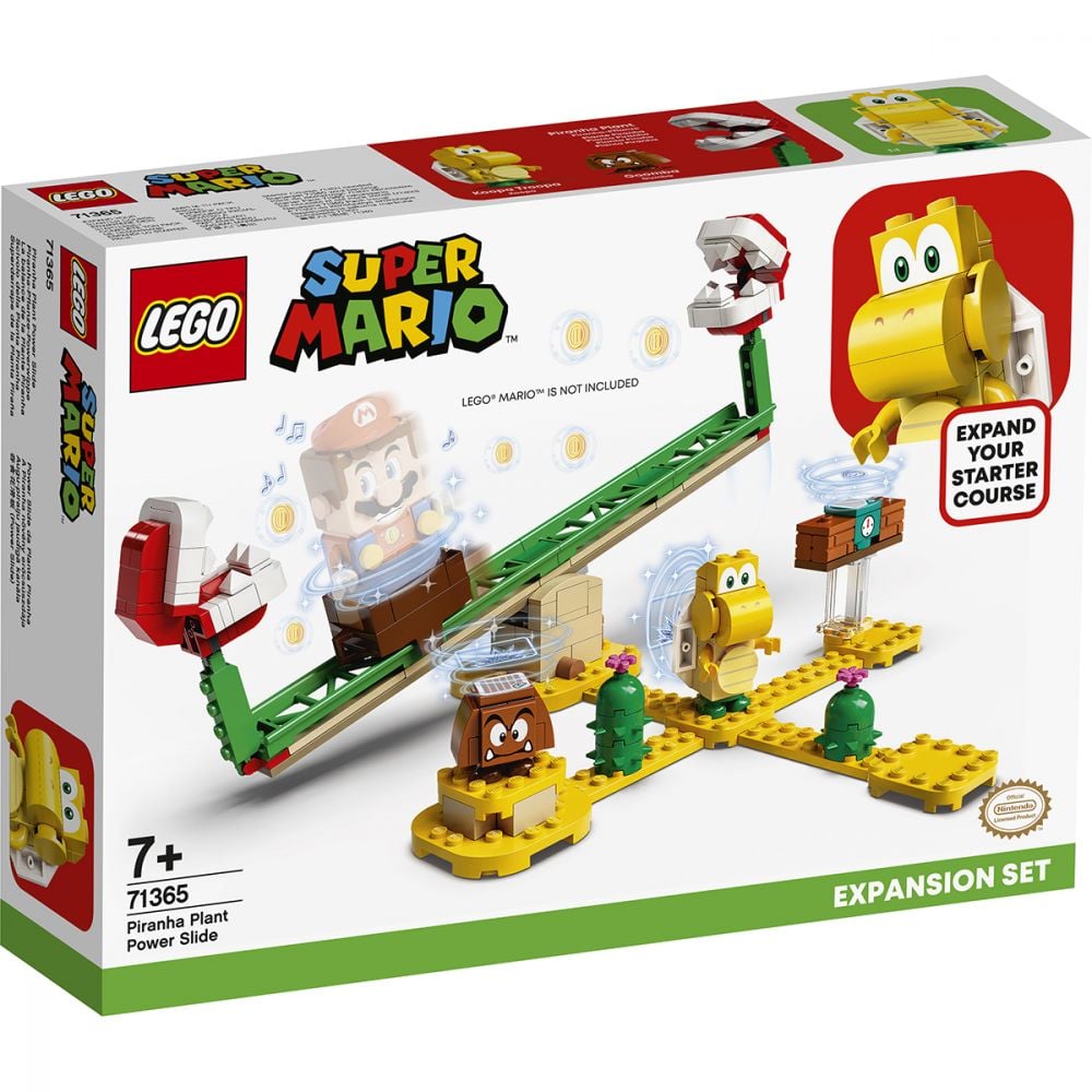 LEGO® Super Mario - Set de extindere Toboganul Plantei Piranha (71365)