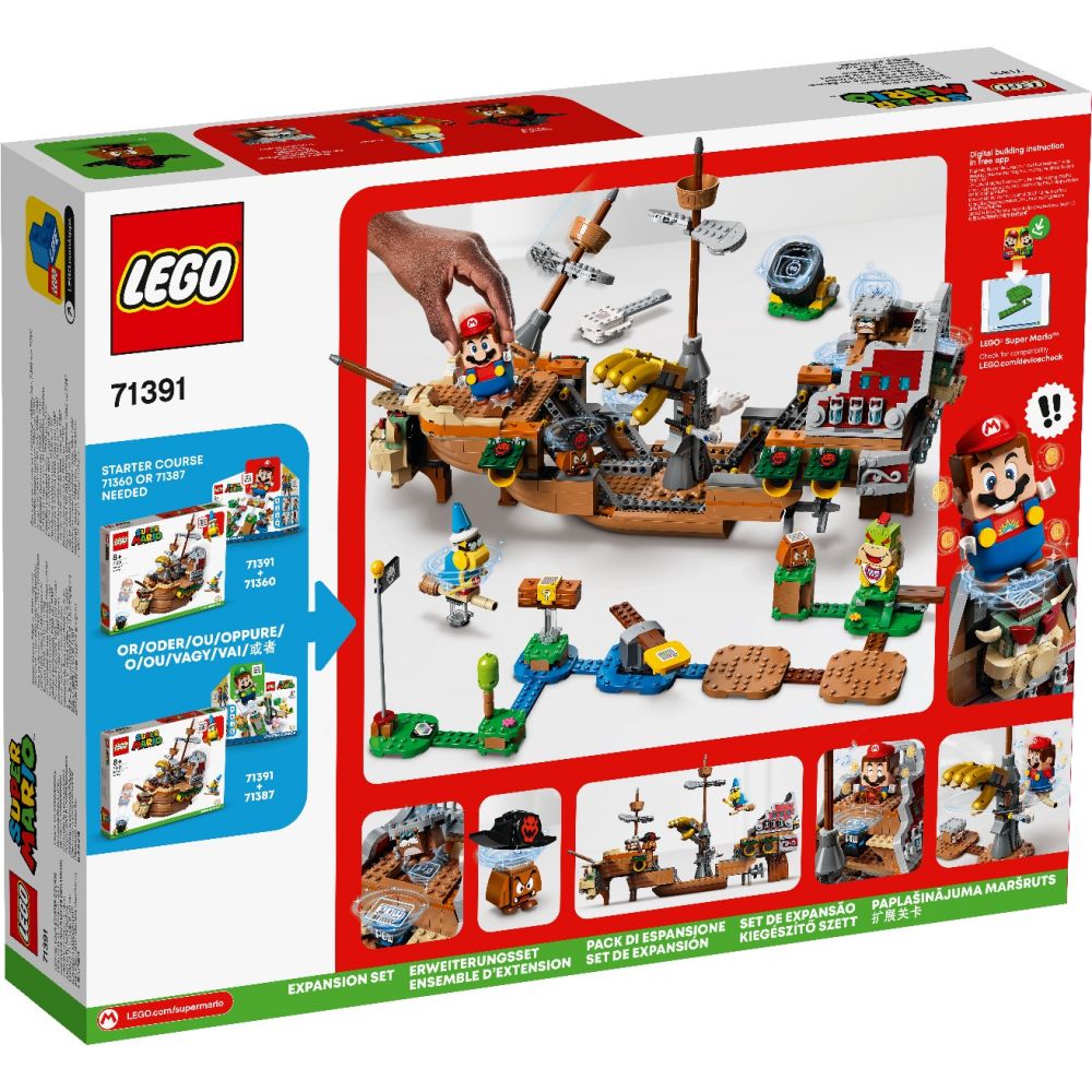 LEGO® Super Mario - Set De Extindere Nava Zburatoare A Lui Bowser (71391)