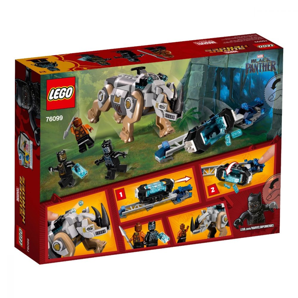 LEGO® Super Heroes - Confruntarea cu rinocerul langa mina (76099)