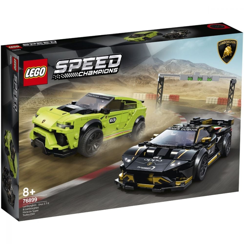 LEGO® Speed Champions - Lamborghini Urus ST-X & Lamborghini Huracán Super Trofeo EVO (76899)