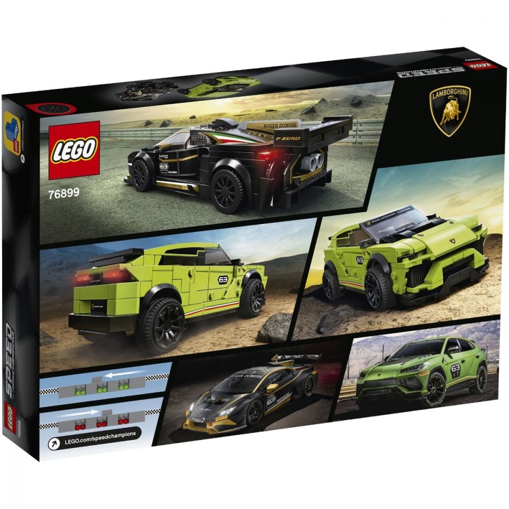 LEGO® Speed Champions - Lamborghini Urus ST-X & Lamborghini Huracán Super Trofeo EVO (76899)