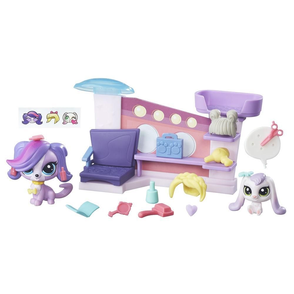 Littlest Pet Shop - Mini-set Povestea animalutelor Salonul de infrumusetare