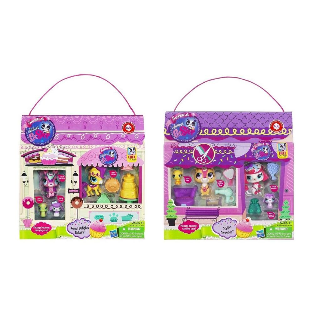 Littlest Pet Shop - Seturi tematice Sweet Delights Bakery si Stylin` Sweeties