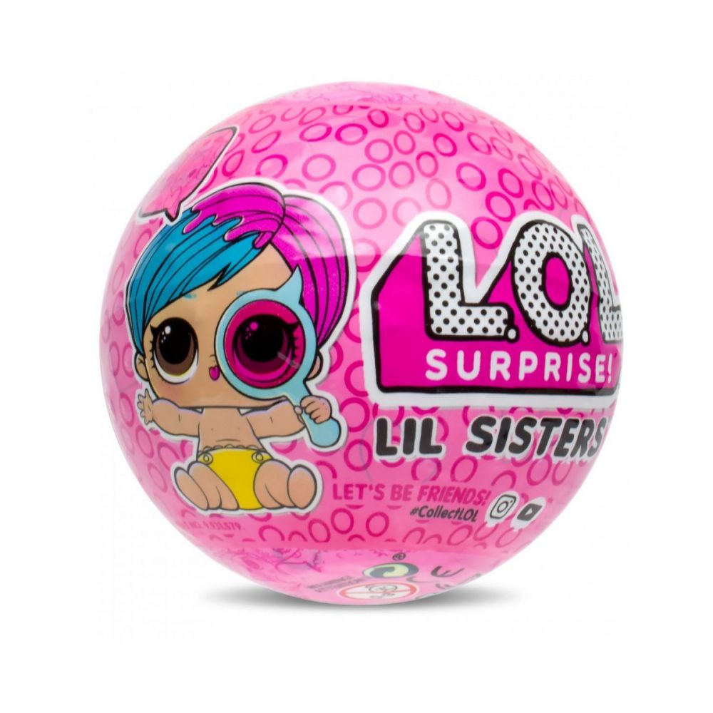 Papusa LOL Surprise Ball - Lil Sisters, 5 piese (Eye Spy, Wave 1)