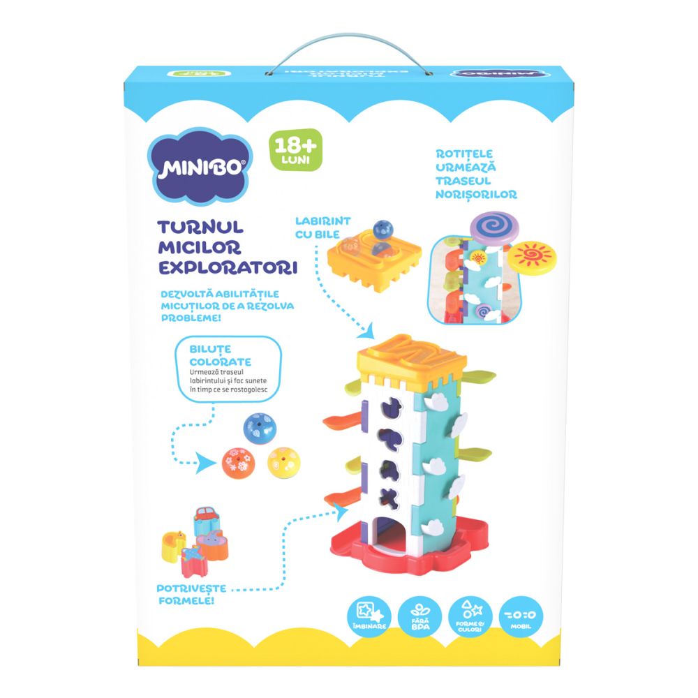 Jucarie educativa, Minibo, Turnul cu activitati