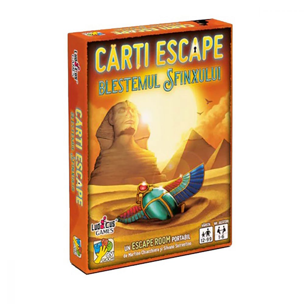 Joc de societate dv Giochi, Carti Escape Ed. II, Blestemul Sfinxului