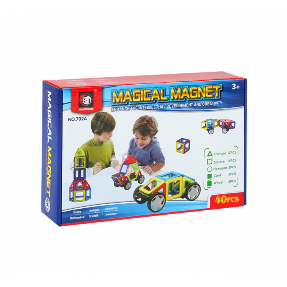 Set de constructie Magical Magnet, 40 piese