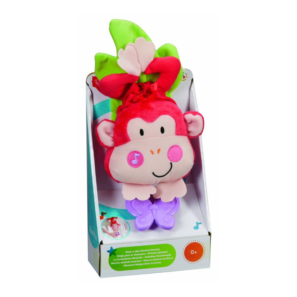 Jucarie muzicala pentru patut Fisher Price - Maimutica Cucu - Bau