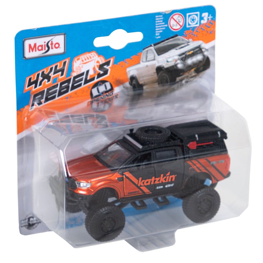 Masinuta 4X4 Rebels Maisto, Jeep, Rosu, 1:64