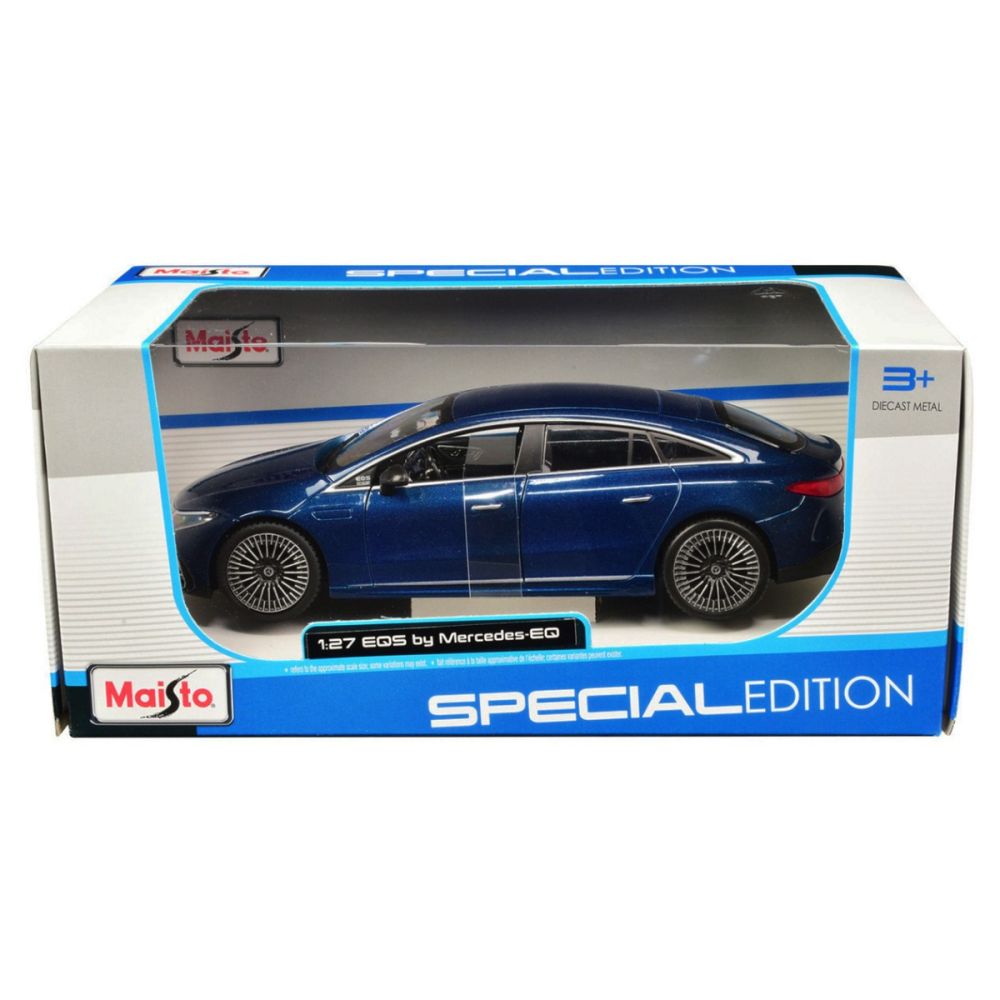 Masinuta Mercedes Benz EQS, Maisto, 1:27, Albastru