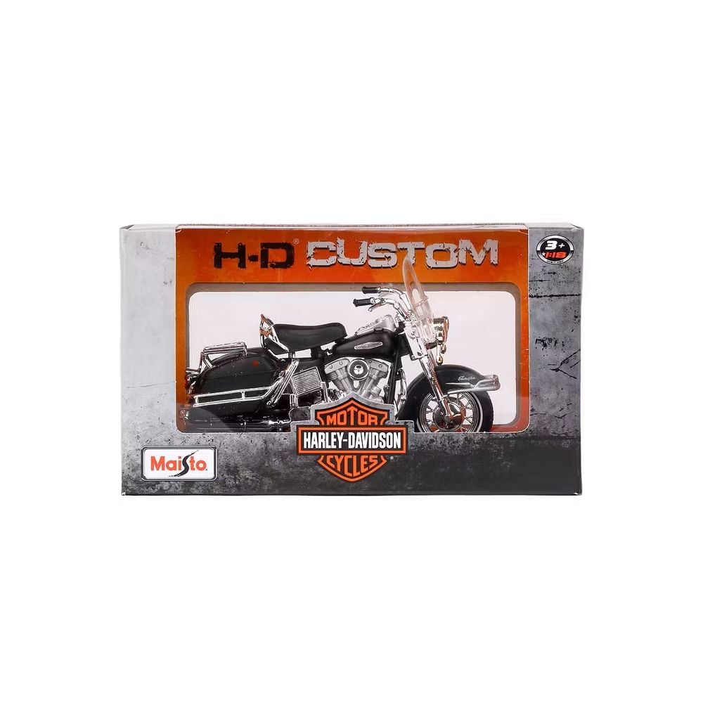 Motocicleta Maisto Harley-Davidson, 1966 FLH Electra Glide, 1:18