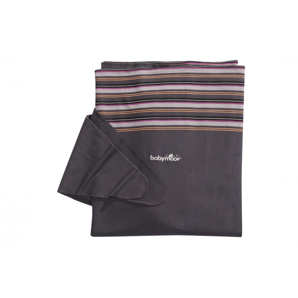Marsupiu bebe BABYMOOV Bay Wrap - Grey Hibiscus