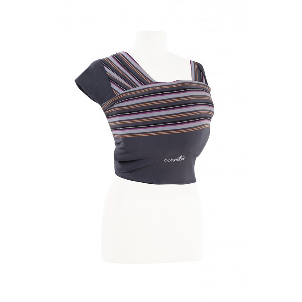 Marsupiu bebe BABYMOOV Bay Wrap - Grey Hibiscus