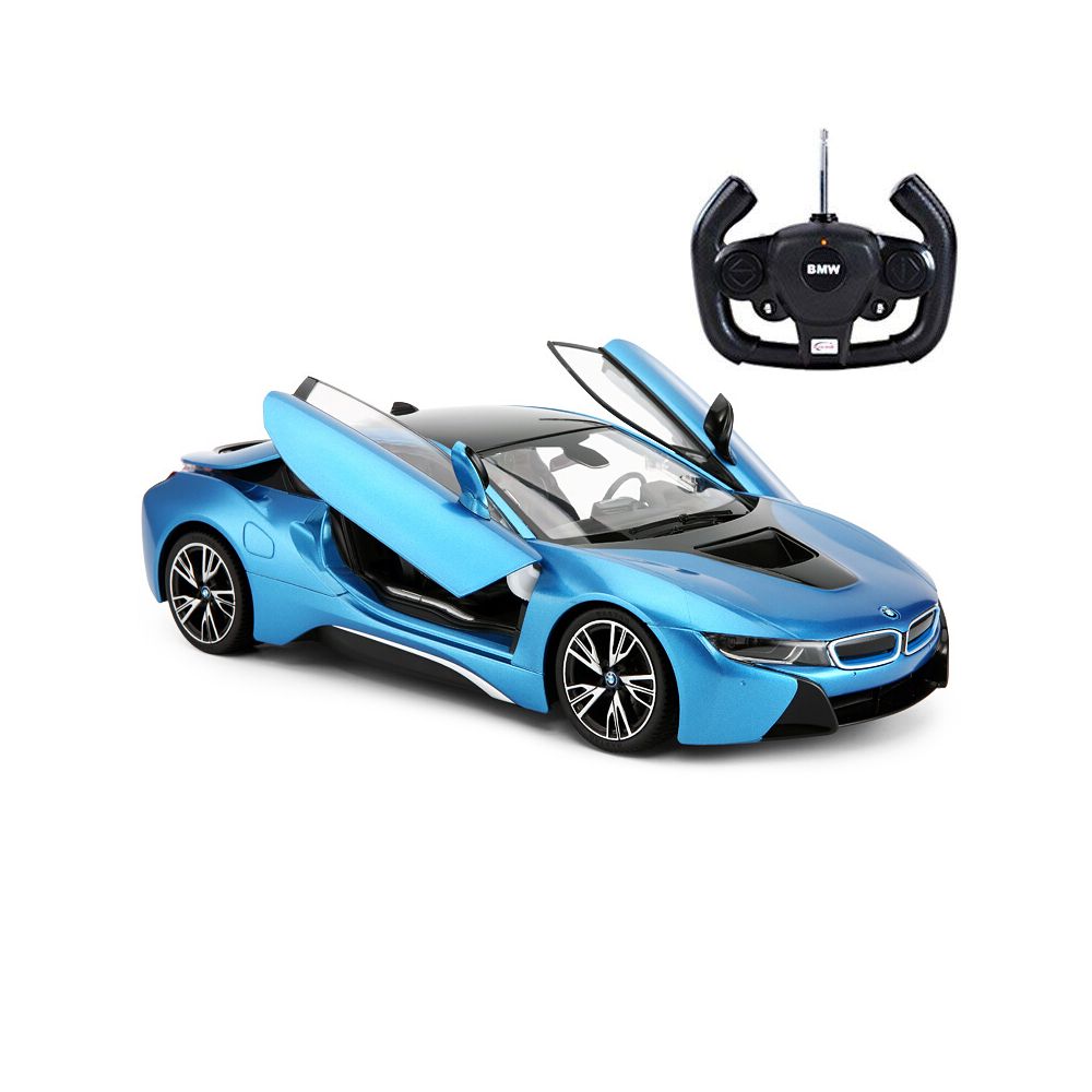 Masina cu telecomanda BMW i8 Rastar, 1:14, Albastru