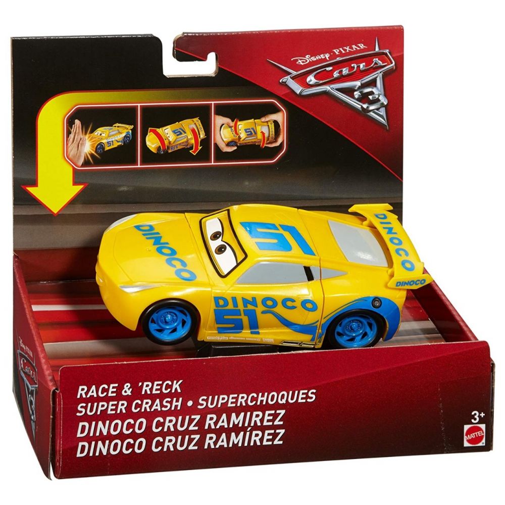 Masina Disney Cars Race & Reck - Dinoco Cruz Ramirez