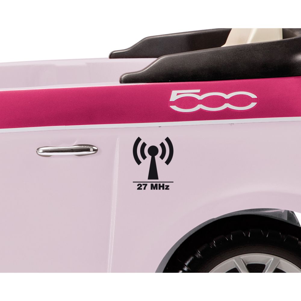 Masinuta cu telecomanda Peg Perego Fiat 500, IGED1164, Roz