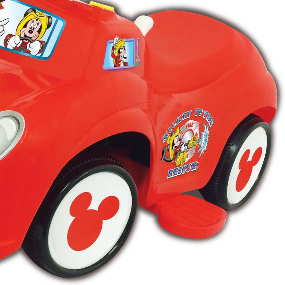 Masinuta fara pedale Kiddieland - Masina de pompieri a lui Mickey Mouse