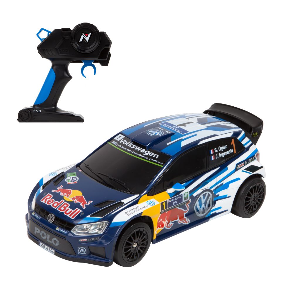 Masinuta cu telecomanda Toy State - VW Polo WRC Red Bull 1:16