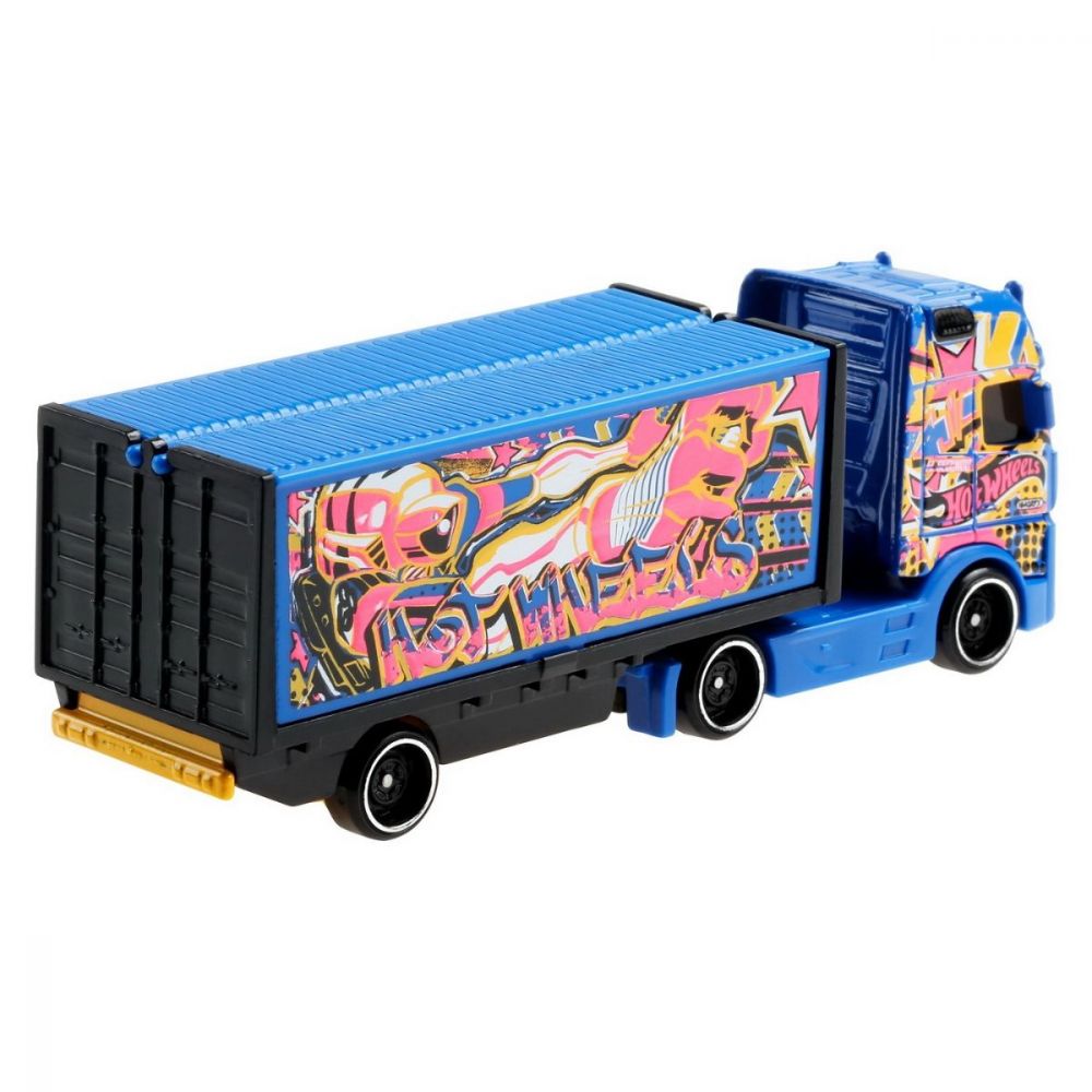 Masinuta Hot Wheels, Track Stars, Mercedes-Benz Actros