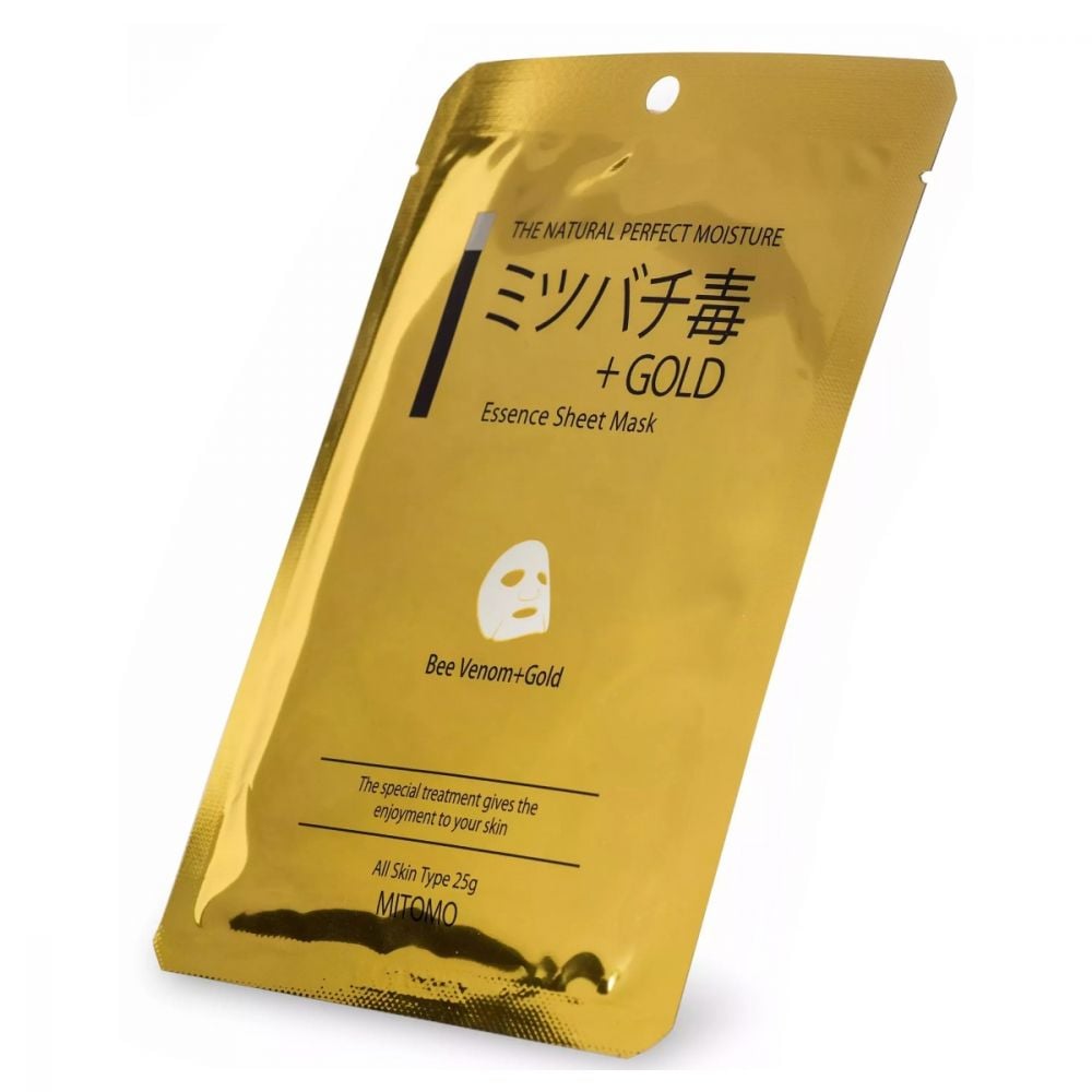 Masca pentru fata Mitomo Bee Venom + Gold, 1 buc