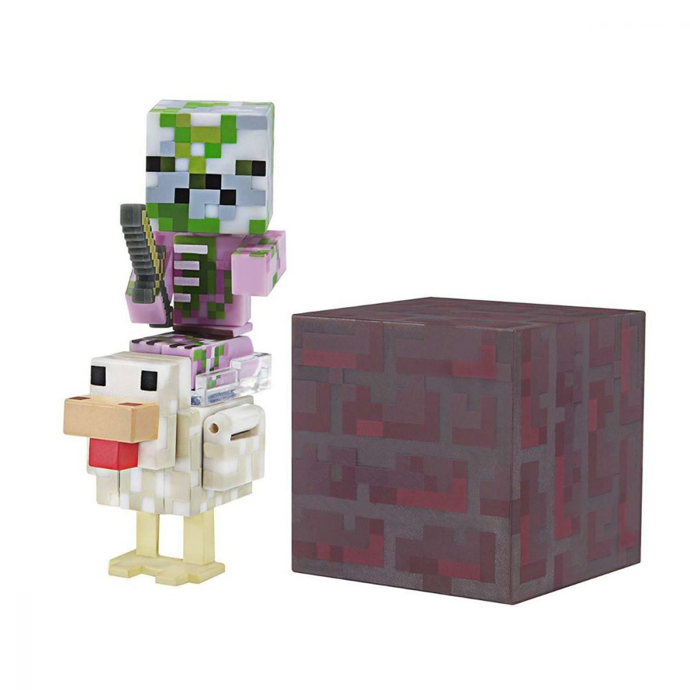 Figurina Minecraft Action Seria 4 - Baby zombie Pigman Jockey
