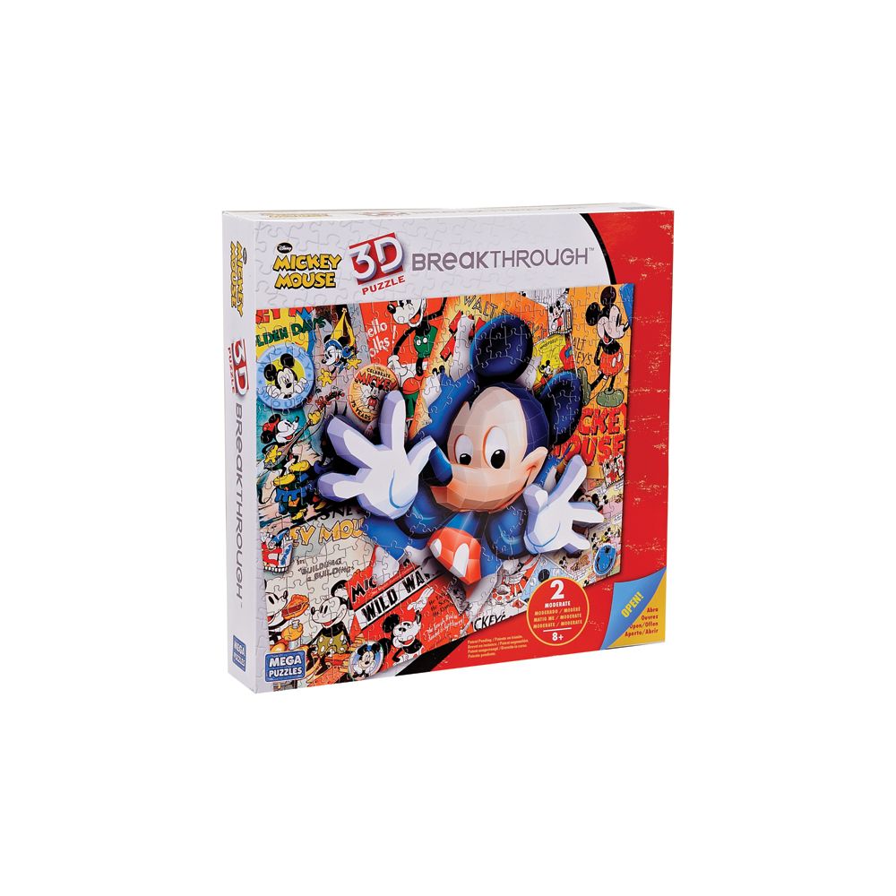 Mickey Mouse - Puzzle 200 piese 3D - Mega Puzzle