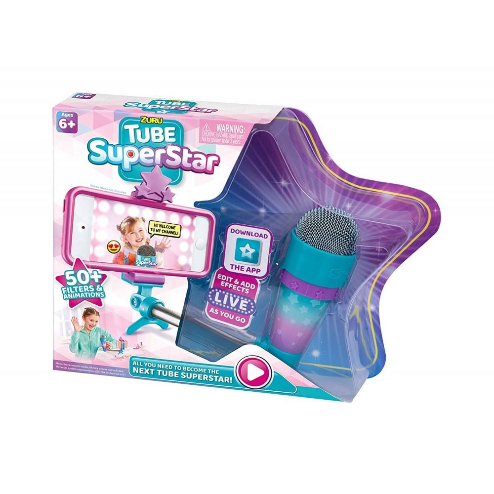 Microfon Zuru Tube Superstar cu selfiestick
