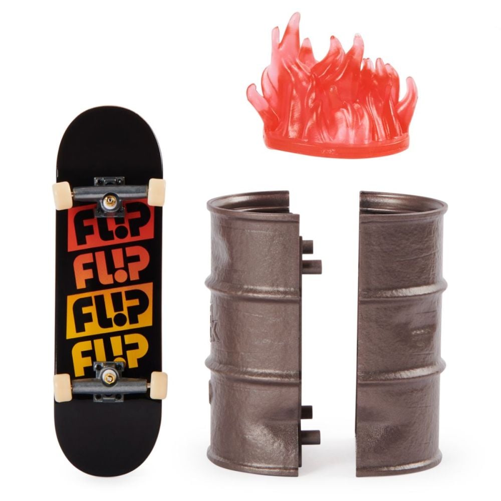 Mini placa skateboard, Tech Deck Flip, cu obstacol inclus 20125337