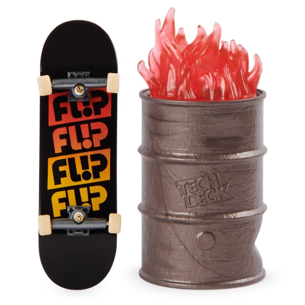 Mini placa skateboard, Tech Deck Flip, cu obstacol inclus 20125337