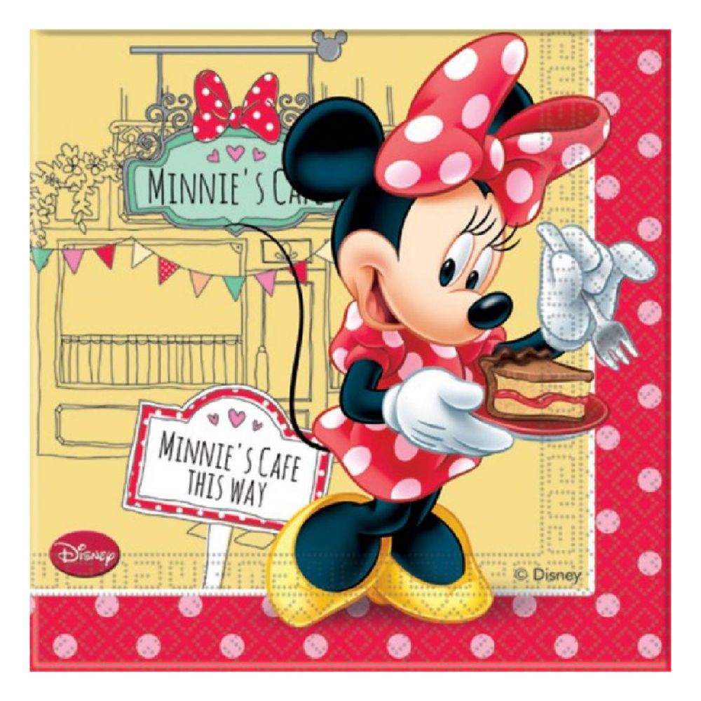 Minnie Mouse Cafe - Set 20 de servetele