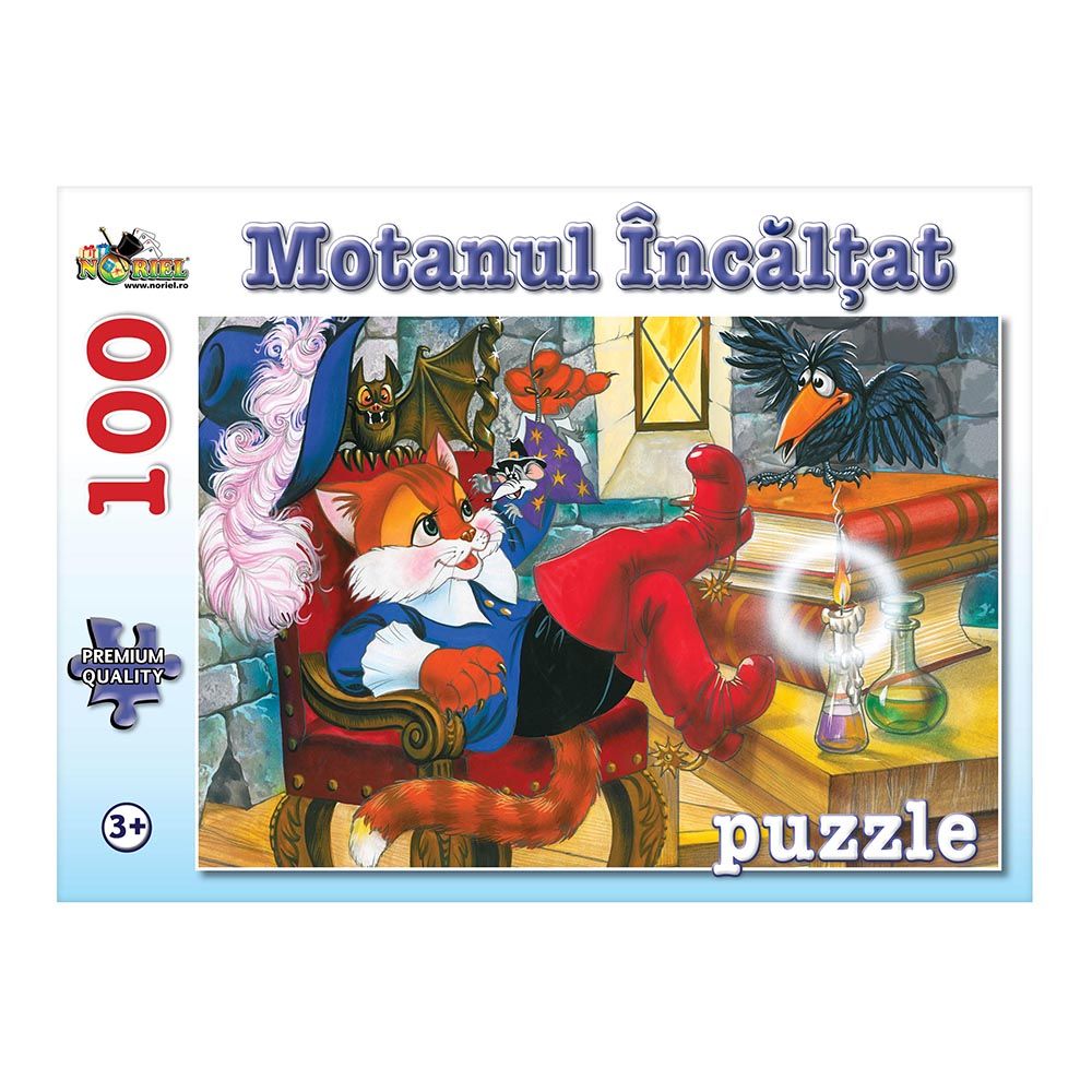 Puzzle Noriel - Motanul incaltat, 100 piese
