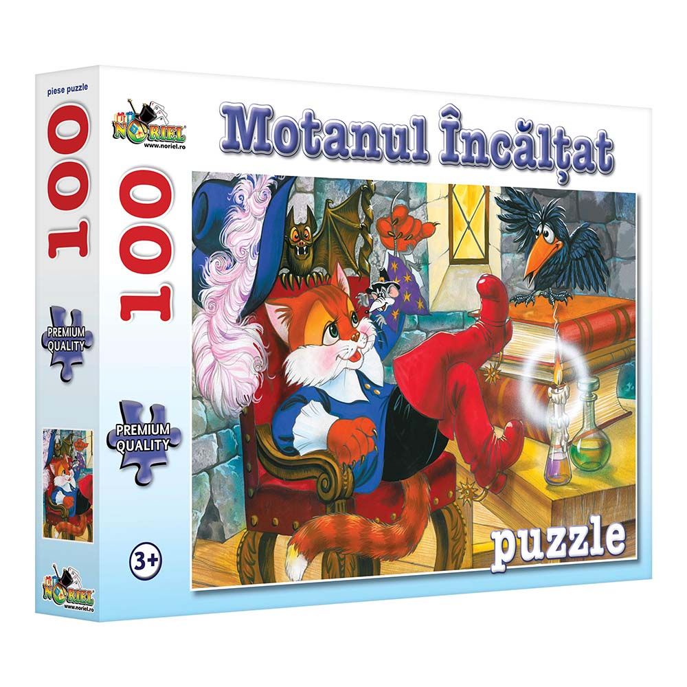 Puzzle Noriel - Motanul incaltat, 100 piese