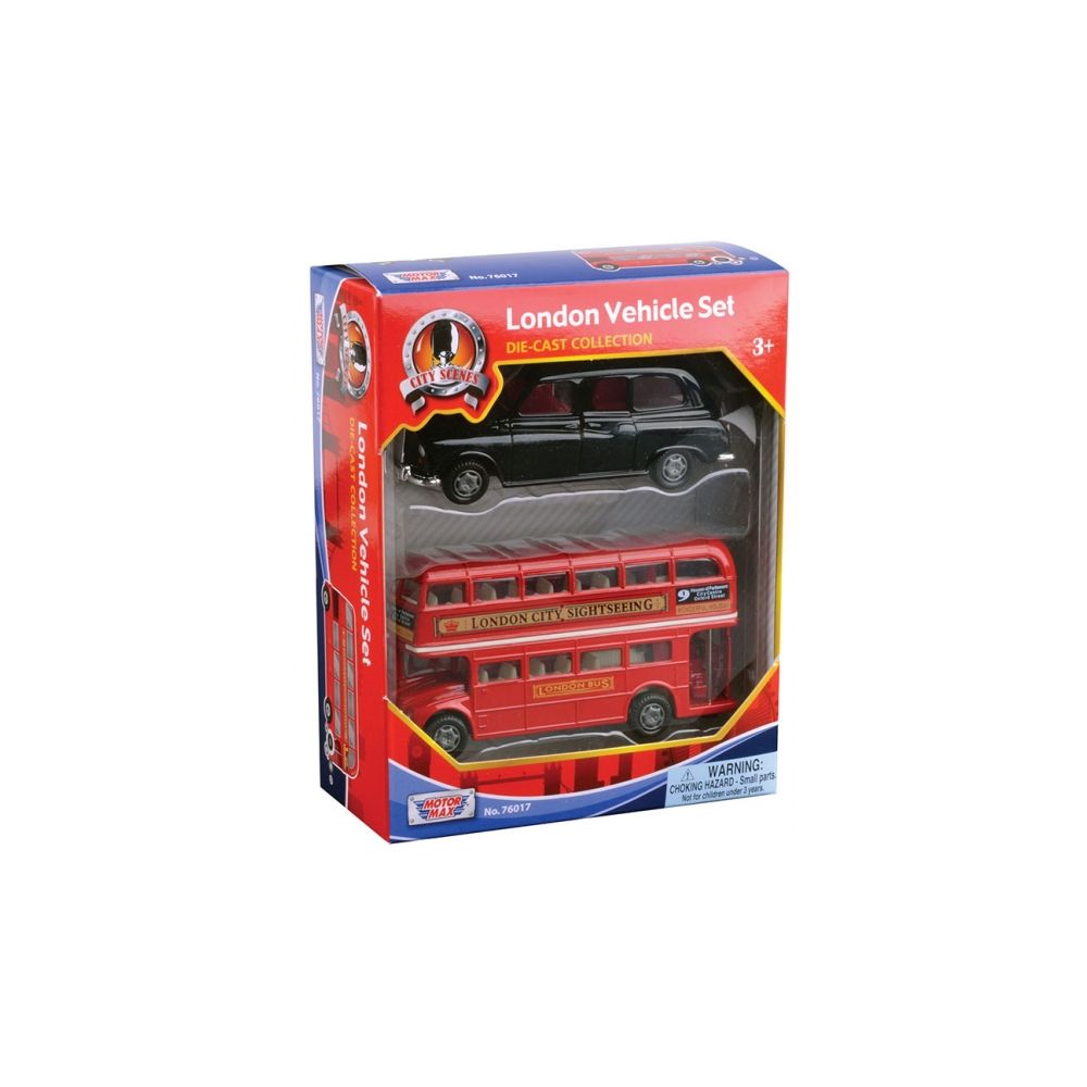 Motormax - Set de Vehicole Londoneze 12 cm (2 buc)