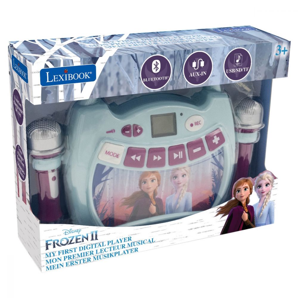 Primul meu Karaoke portabil cu 2 microfoane Disney Frozen 2