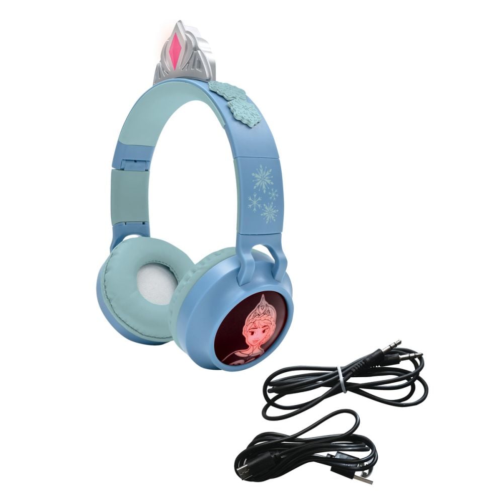 Casti audio pliabile cu fir si Bluetooth, Lexibook, Disney Frozen