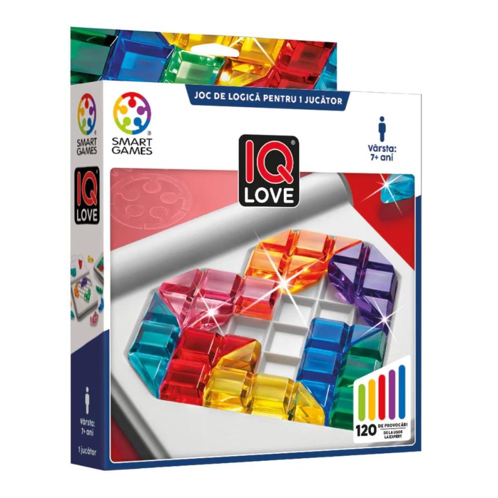 Joc de logica cu 120 de provocari, Smart Games, IQ Love