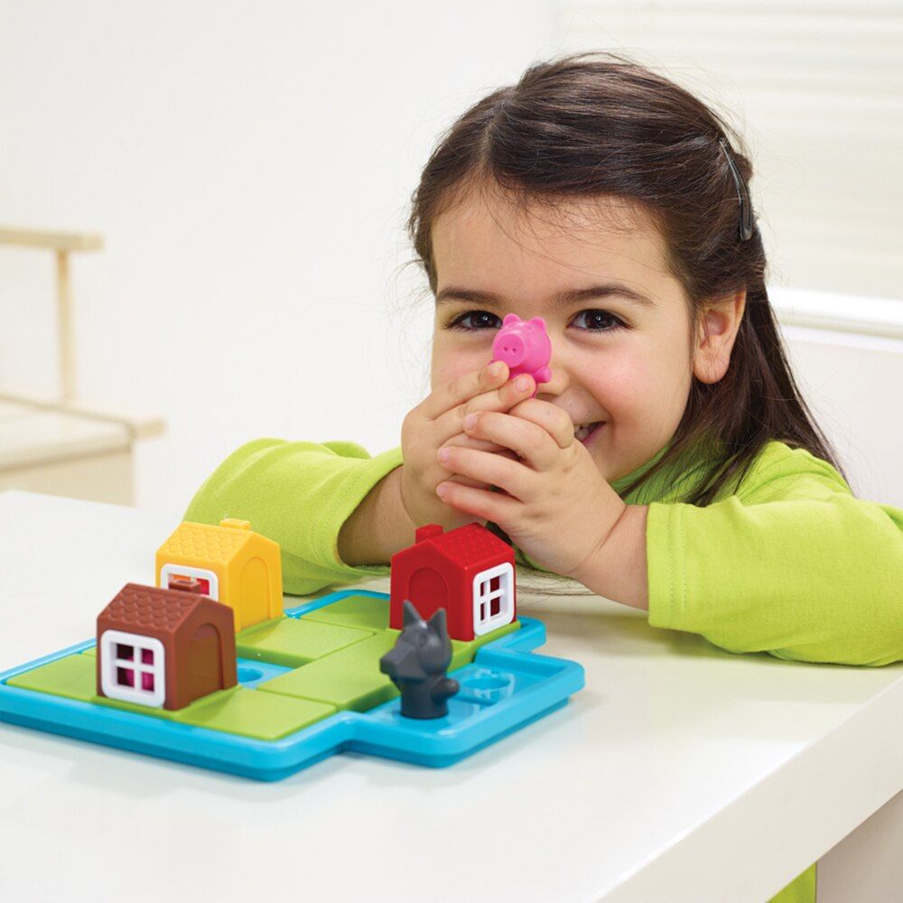 Joc de logica cu 48 de provocari, Smart Games, Three Little Piggies Deluxe