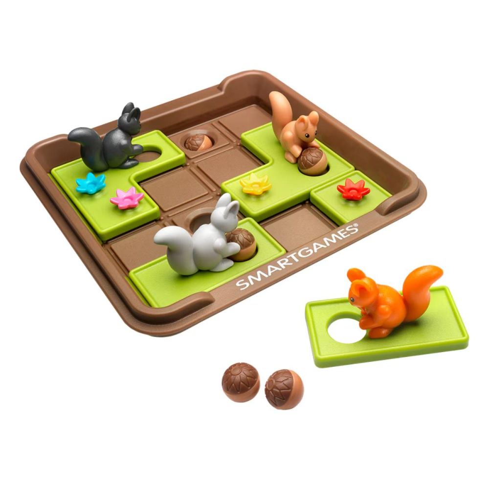 Joc de logica cu 80 de provocari, Smart Games, Squirrels Go Nuts