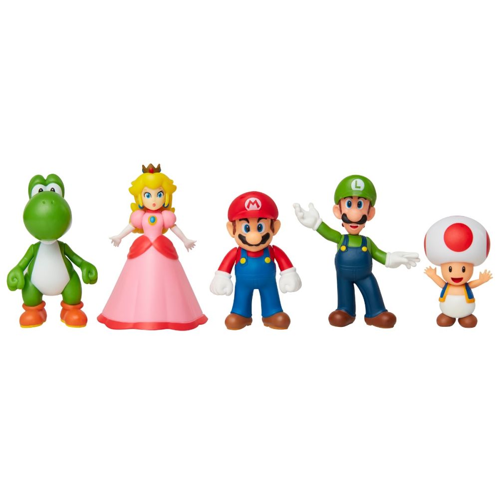 Set 5 figurine Mario Nintendo, Super Mario si Prietenii sai